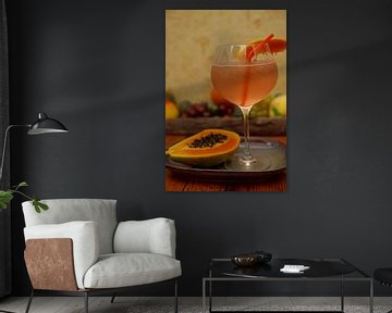 Gin cocktail met papaya en limoen van Babetts Bildergalerie