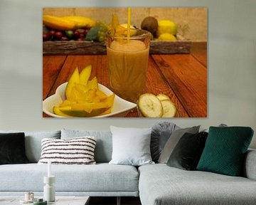 Mango Banaan Sterfruit Smoothie