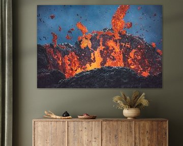 Island Geldingadalir Lava im Krater
