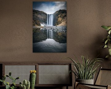 IJsland Skogafoss Waterval van Jean Claude Castor