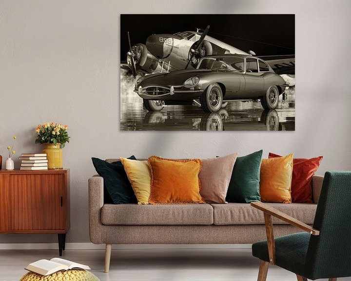 Sfeerimpressie: De Jaguar E-Type autocultuur van 1960 van Jan Keteleer
