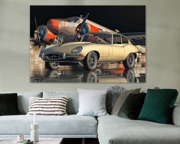 Jaguar E-Type - Une voiture de sport légendaire de 1960 sur Jan Keteleer