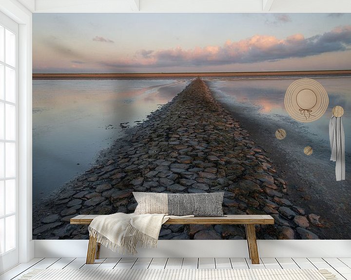 Sfeerimpressie behang: Waddenzee bij Westhoek van Meindert van Dijk