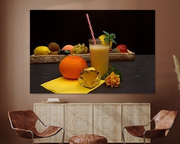 Ananas kokos limonade met grapefruit. van Babetts Bildergalerie