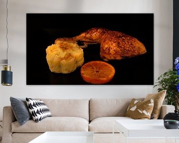 Oranje kippenpoten met aardappel-selderijpuree van Babetts Bildergalerie