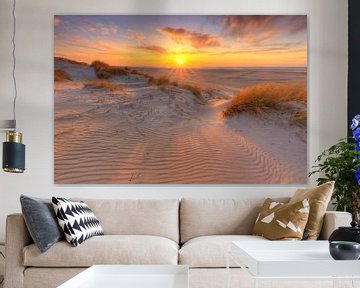 Zonsondergang in de Duinen van Texel van Rob Kints