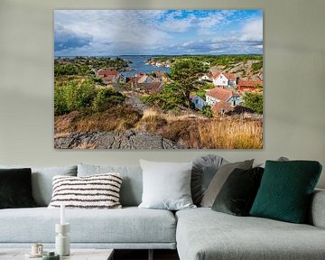 Blick auf das Dorf Brekkestø in Norwegen von Rico Ködder