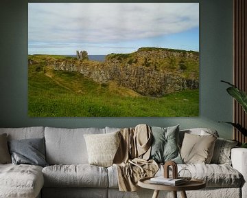 Dunseverick Castle is de ruïne van een kasteel in County Antrim, Noord-Ierland. van Babetts Bildergalerie