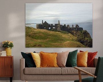 Dunluce Castle is one of the largest ruins of a medieval castle in Ireland. by Babetts Bildergalerie