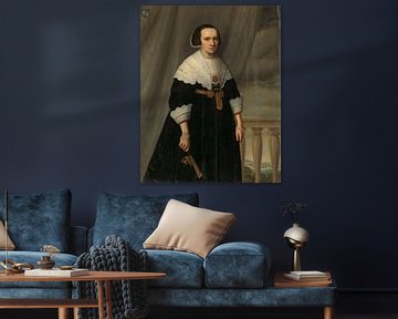 Portrait of Machteld Bas, Dirck Dircksz. van Santvoort