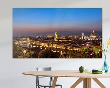 Vue de Florence depuis le Piazzale Michelangelo sur Thomas Rieger