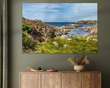 Landschaft auf der Halbinsel Kalvehageneset in Norwegen von Rico Ködder