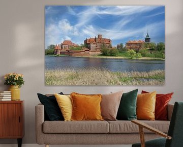 het kasteel van de Duitse Orde in Malbork, Pommeren, Polen van Peter Eckert