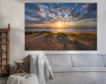 Sunset with special sun by Jeroen Lagerwerf