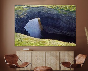 Bruggen van Ross - natuurlijke rotsboog in Ierland van Babetts Bildergalerie