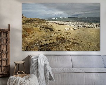 Kilkee Beach ist ein Steinstrand in der Ortschaft Kilkee. von Babetts Bildergalerie