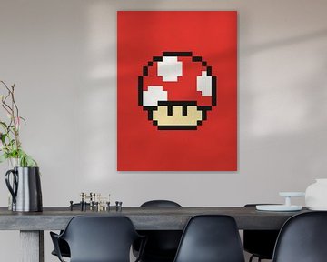 Mushroom from Mario - Retro Nintendo Game by MDRN HOME