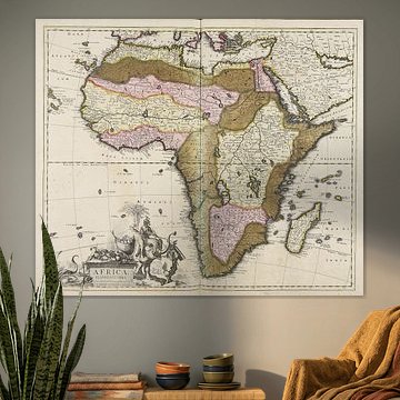 PETER SCHENK, Africa elaboratissima, ca 1700