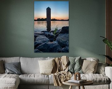 Watertoren Aalsmeer in ochtendgloren! van Peter Haastrecht, van