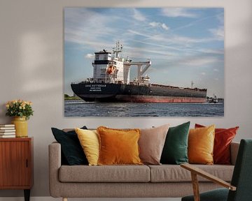 Das Seeschiff CSSC Rotterdam auf dem Weg in den Hafen von Amsterdam. von scheepskijkerhavenfotografie