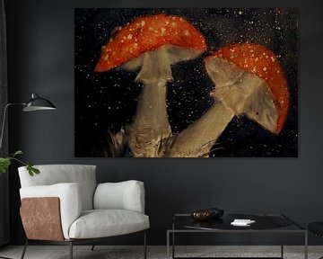 Toadstool - Painting by Christine Nöhmeier