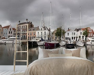 Panorama (3:1) stadshaven Goes van René Weijers