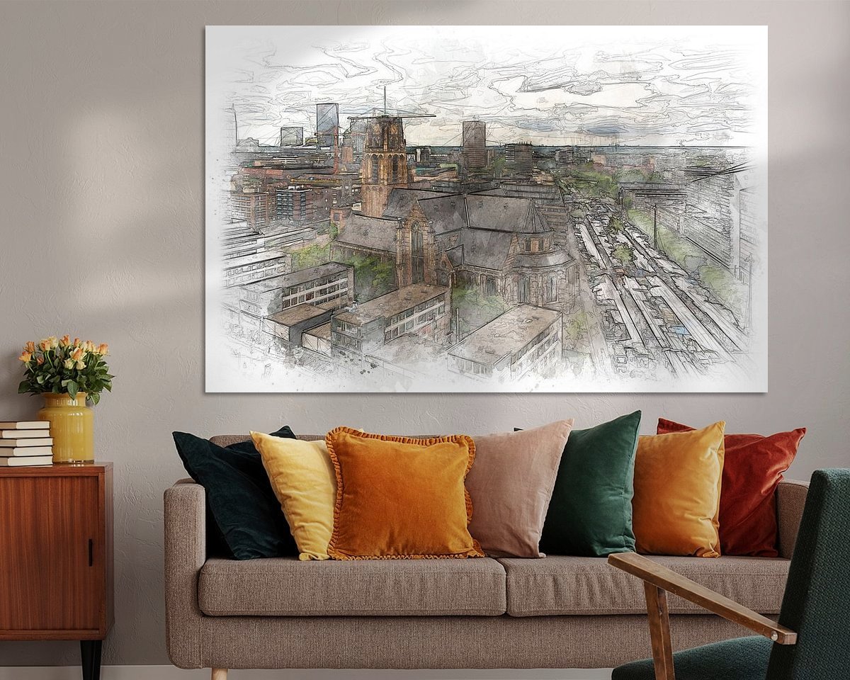 Example of the artwork in a room