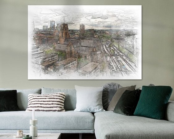 Example of the artwork in a room