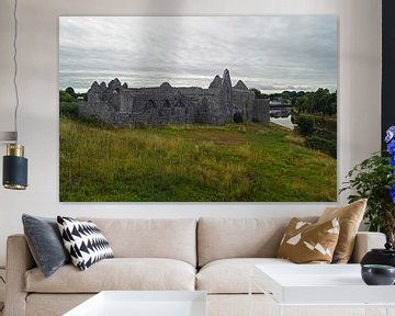 Ruines de l'ancien monastère franciscain, Askeaton, sur la rivière Deel.