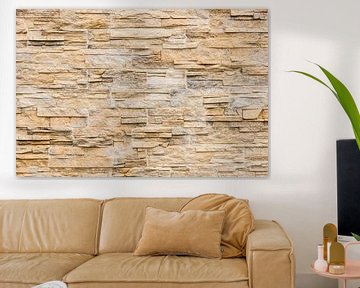 Modern design stone wall tiles, background texture by Alex Winter