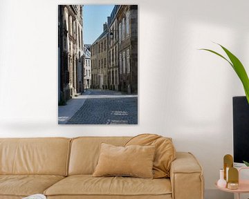 Stately French street in Granville, France by Patrick Verhoef