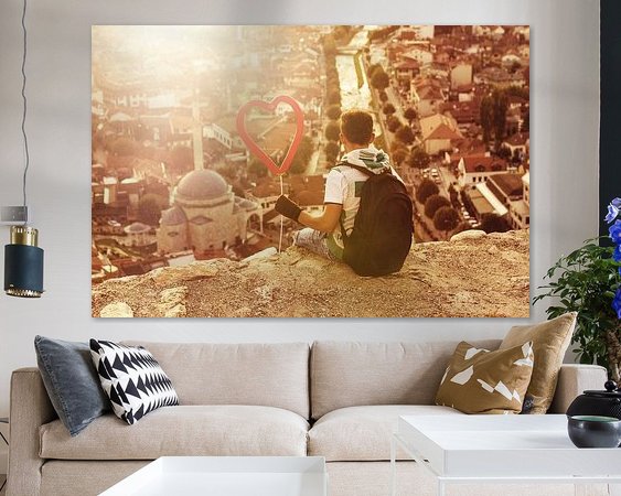 Example of the artwork in a room