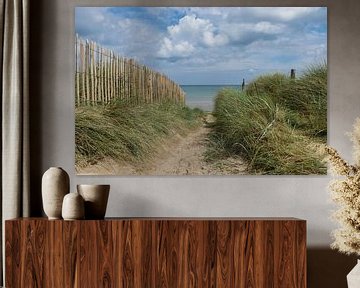 Zee, strand en paadje door de duinen van Patrick Verhoef