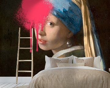 Meisje met parel - Meisje van Vermeer van OEVER.ART