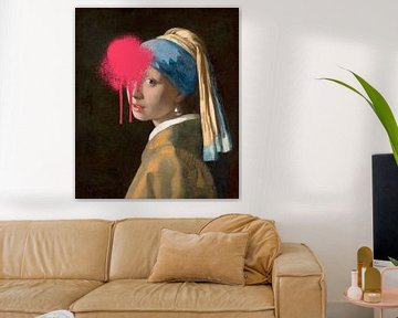Das Mädchen mit dem Perlenohrring - Vermeer Girl von OEVER.ART
