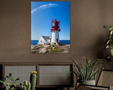 The lighthouse Lindesnes Fyr in Norway by Rico Ködder