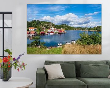 Blick auf das Dorf Farestad in Norwegen von Rico Ködder