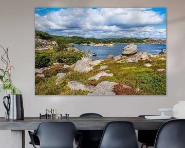Landschaft auf der Schäreninsel Skjernøya in Norwegen von Rico Ködder