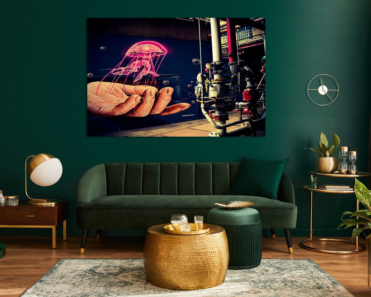 Example of the artwork in a room