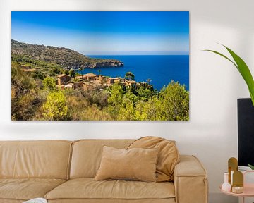 Majorca, small village at the coast of Deia, Spain Mediterranean Sea by Alex Winter