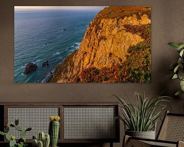 Cabo da Roca in Portugal bei Sonnenuntergang