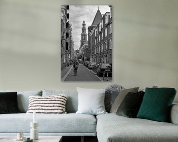 Westerkerk von der Bloemstraat Amsterdam aus gesehen