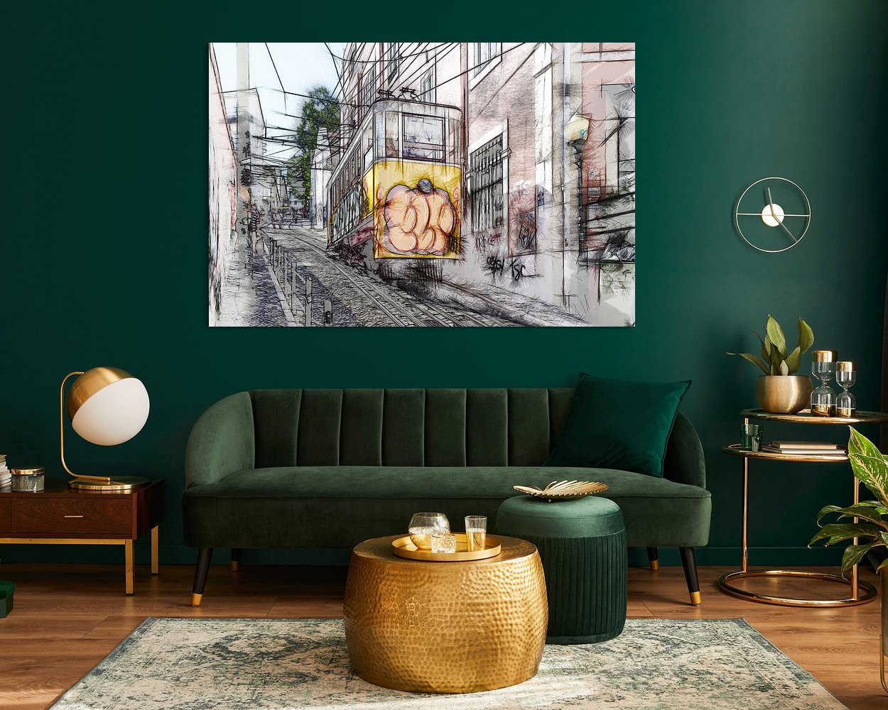Example of the artwork in a room
