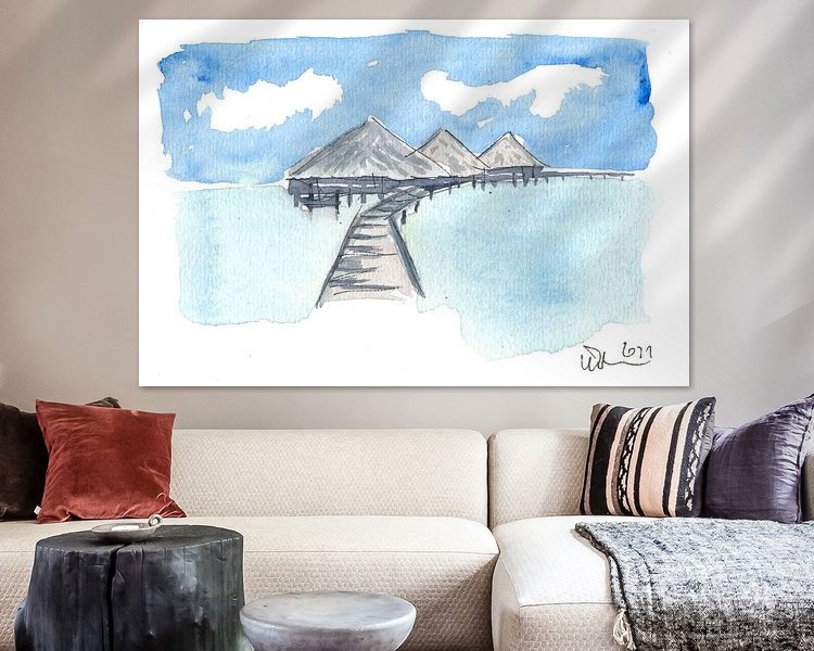 Example of the artwork in a room