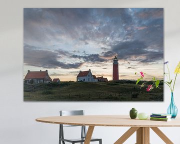 Leuchtturm Texel nach Sonnenuntergang von Andre Gerbens
