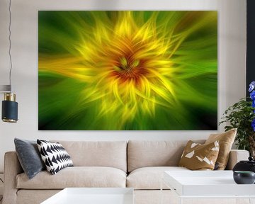 Die abstrakte Sonnenblume von Michael Nägele
