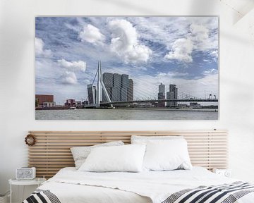 Rotterdam Erasmusbrug (Color) van Jeanette van Starkenburg