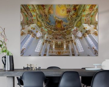 Intérieur de la Wieskirche sur Henk Meijer Photography