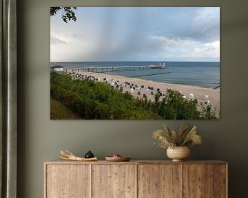 Mer Baltique - Plage et jetée de Koserow (île d'Usedom) sur t.ART