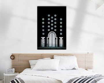 Inkijkje van  de moskee  Hassan II in Casablanca Marokko van Eye on You